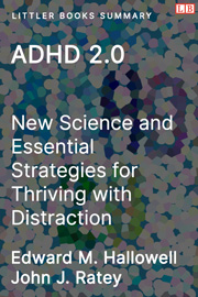 Littler Books cover of ADHD 2.0: New Science and Essential Strategies for Thriving with Distraction Summary